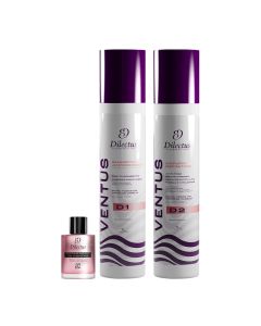 Combo Ventus D1 Antirres&iacute;duo 1l + Progressiva Keratin D Ventus D2 1l + Reparador