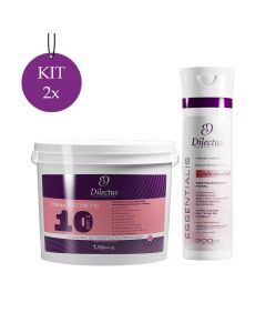Kit 2 Condicionador Essentialis 300ml + 2 Máscara Dmax Secrets Nutrição 1,5kg