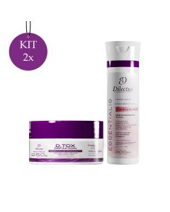 Kit 2 Condicionador Essentialis Home Care 300ml + 2 Maximus Dtox Botox Capilar 250g