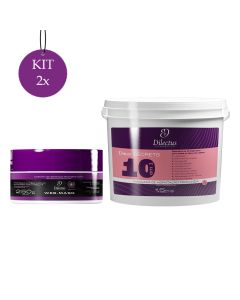 Kit 2 Máscara Dmax Secrets Nutrição 1,5kg + 2 Web Mask Máscara Efeito Teia 250g