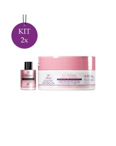 Kit 2 Maximus Dtox One Stage 250g + 2 Reparador Macadâmia 7ml