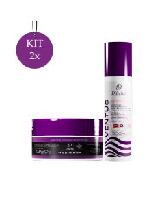 Kit 2 Progressiva Keratin D 300ml + 2 Web Mask Máscara Efeito Teia 250g