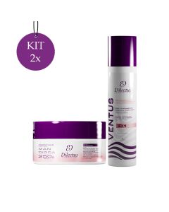 Kit 2 Shampoo Antirresíduo Ventus D1 1l + 2 Máscara Essentialis 250g