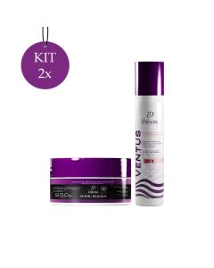 Kit 2 Shampoo Antirresíduo Ventus D1 1l + 2 Web Mask Efeito Teia 250g