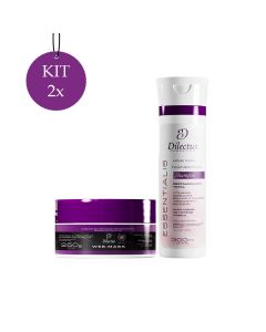 Kit 2 Shampoo Essentialis 300ml + 2 Web Mask Efeito Teia 250g
