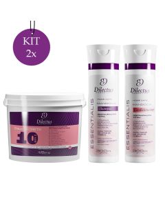 Kit 2 Shampoo Essentialis + 2 Condicionador Essentialis + 2 Máscara Dmax Secrets 1,5kg