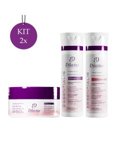 Kit 2 Shampoo Essentialis + 2 Condicionador Essentialis + 2 Máscara Essentialis 250g