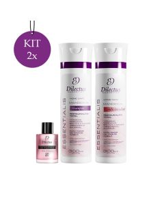 Kit 2 Shampoo Essentialis + 2 Condicionador Essentialis + 2 Reparador de Pontas 7ml