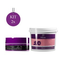 Kit 2 Web Mask Efeito Teia 250g + 2 Máscara Dmax Secrets Nutrição 1,5kg