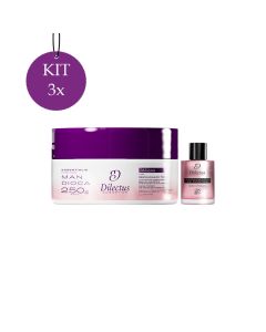 Kit 3 Máscara Essentialis Reconstrução 250g + 3 Reparador de Pontas Macadâmia 7ml