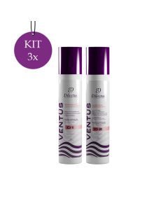 Kit 3 Progressiva Keratin D Ventus D2 1l + 3 Shampoo Antirresíduo Ventus D1 1l