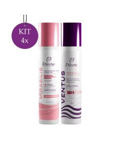 Kit 3 Progressiva Mirabilis One Stage 1l + 3 Shampoo Antirresíduo Ventus D1 1l