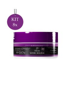 Kit 8 Web Mask Máscara Efeito Teia 250g