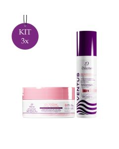 Kit 3 Maximus Dtox One Stage 250g + 3 Shampoo Antirresíduo Ventus 300ml