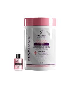 Combo Maximus Dtox One Stage Botox Capilar 1kg + Reparador de Pontas Macad&acirc;mia